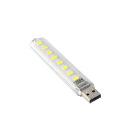 Світлодіодний портативний ліхтарик USB лампа 8 LED