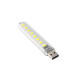 Світлодіодний портативний ліхтарик USB лампа 8 LED