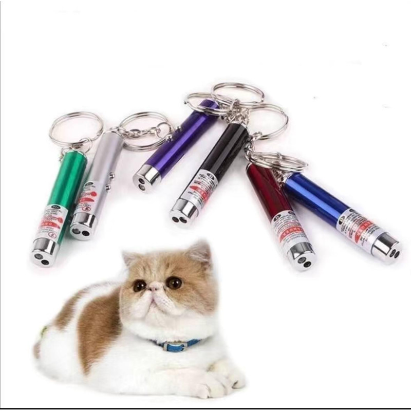 Лазерна іграшка для кішок Key Ring 2 в 1 з ліхтариком