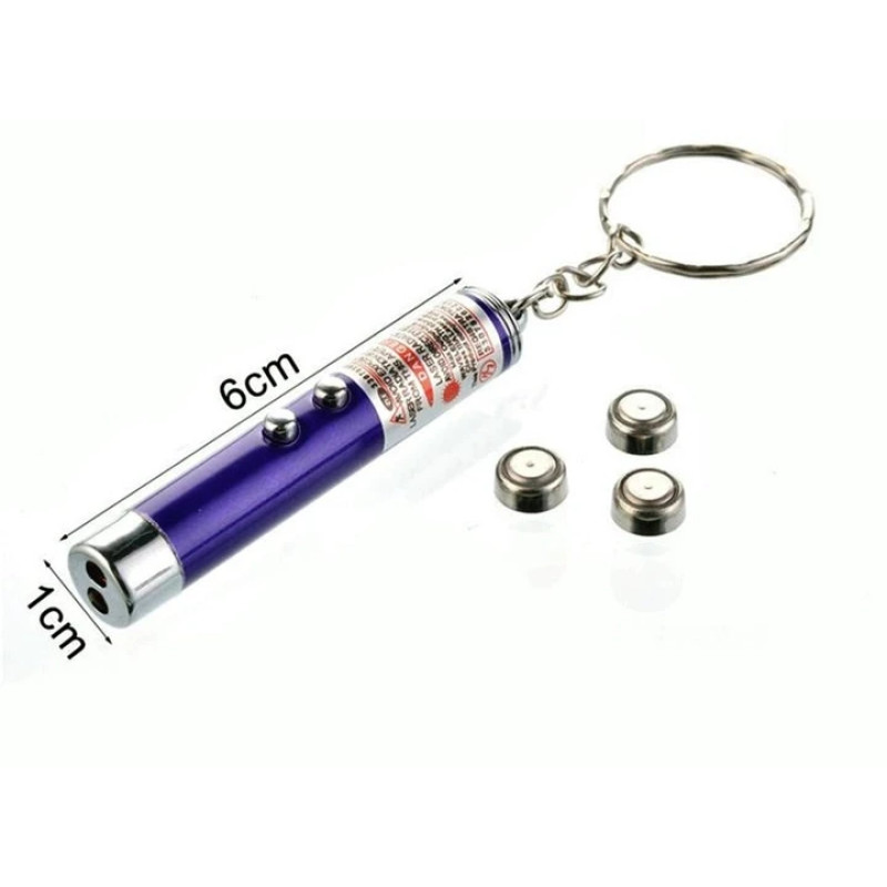Лазерна іграшка для кішок Key Ring 2 в 1 з ліхтариком