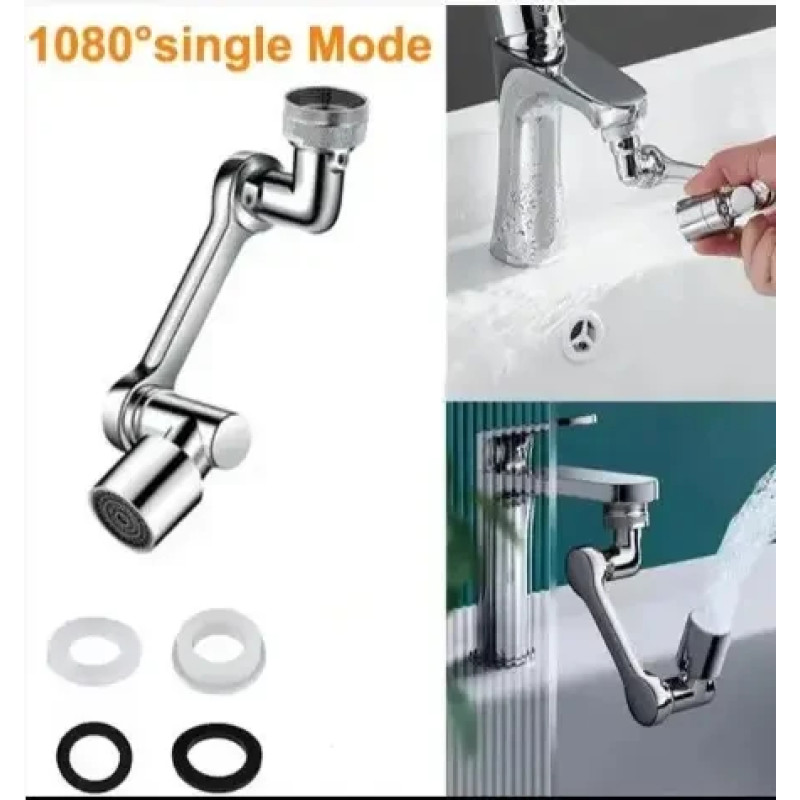 НАСАДКУ АЕРАТОР НА КРАН FAUCET SPLASH HEAD ПОВОРОТНА ГОЛОВКА 1080 ГРАДУСІВ ПЛАСТИК
