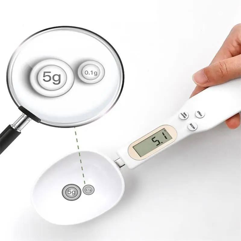 Електронна мірна ложка ваги DIGITAL SPOON SCALE 500 x 0.1 г з LCD екраном <unk> кухонні ваги