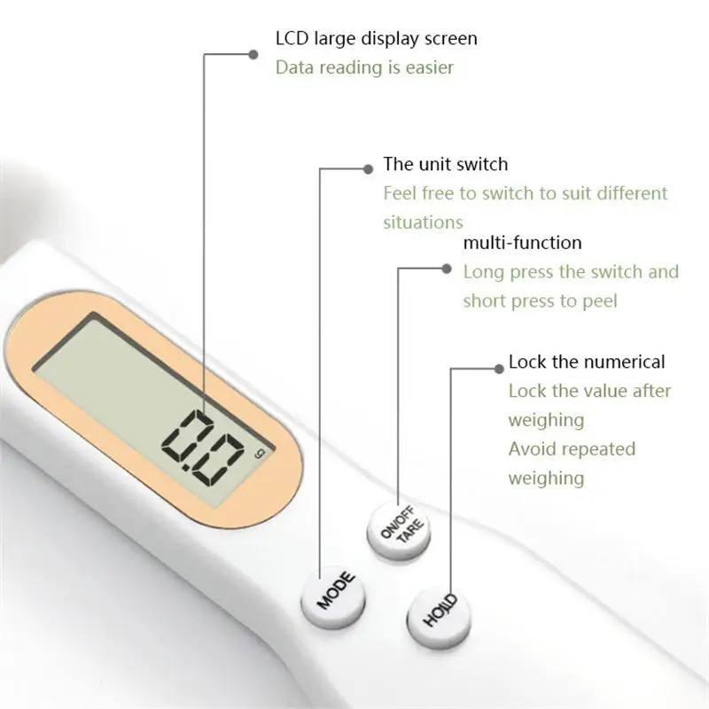 Електронна мірна ложка ваги DIGITAL SPOON SCALE 500 x 0.1 г з LCD екраном <unk> кухонні ваги