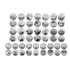 Повний набір монет ЗСУ Збройні Сили України НБУ 24 штуки по 10 гривень