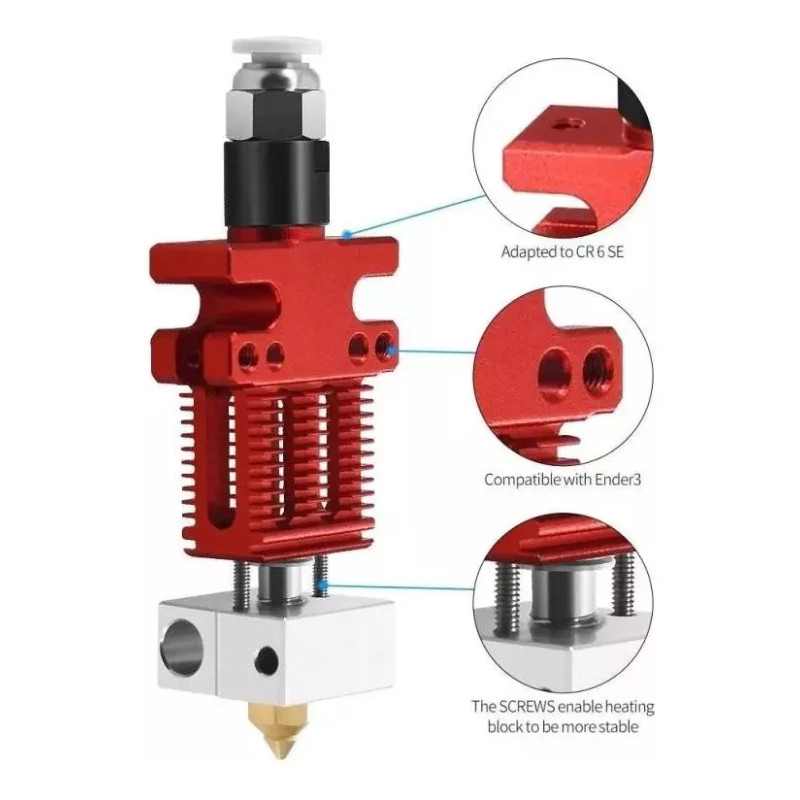 CR-6 SE Хотенд для 3D принтера Hotend 0.4 сопло ENDER 3 CR-5 Pro, CR-6 SE, ENDER-3, CR-5 PRO