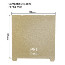 PEI-PEI пластина 310x315 (без магнітної бази/двосторонне РЕІ покриття)