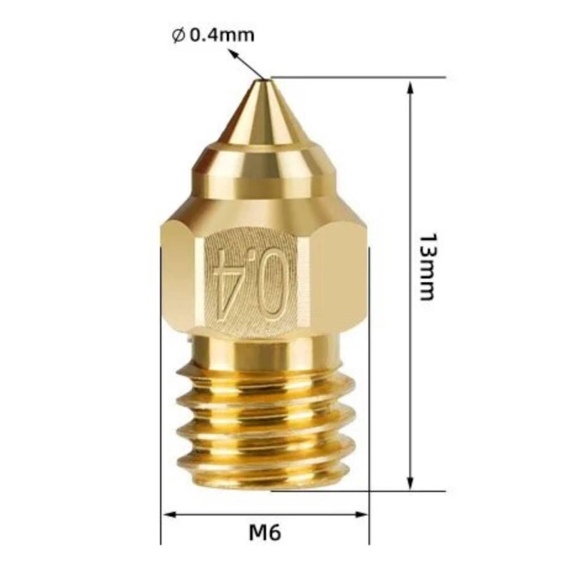Nozzle Сопло 0,8мм MK Creality Ender 3S1/Pro/CR6-SE