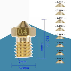 Сопло Kingroon V5 V6 E3D з внутрішнім діаметром 0,6 мм