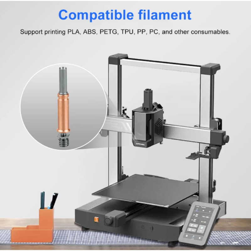Біметалевий Термобар'єр для Anycubic Kobra 3 Throat для Anycubic Kobra 3 Combo Hotend