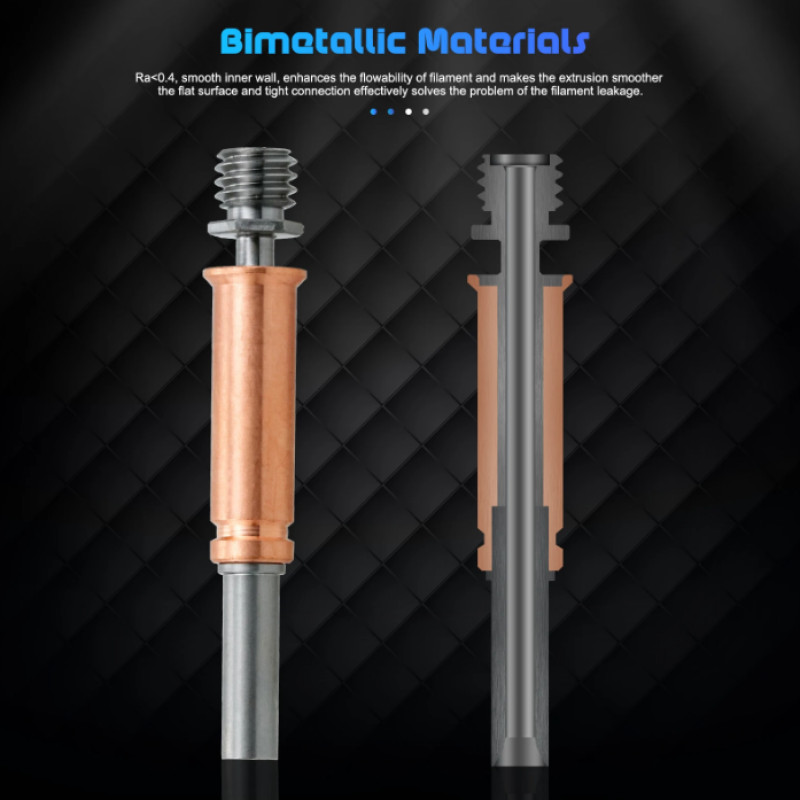 Біметалевий Термобар'єр для Anycubic Kobra 3 Throat для Anycubic Kobra 3 Combo Hotend