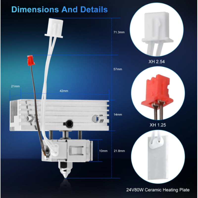 Хотенд Sprite Hotend Kit для 3D-принтера Creality Ender-3 S1/Ender-3 S1 Pro/Ender-3 S1 Plus/CR-10 Smart Pro