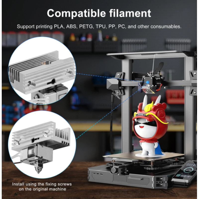 Хотенд Sprite Hotend Kit для 3D-принтера Creality Ender-3 S1/Ender-3 S1 Pro/Ender-3 S1 Plus/CR-10 Smart Pro