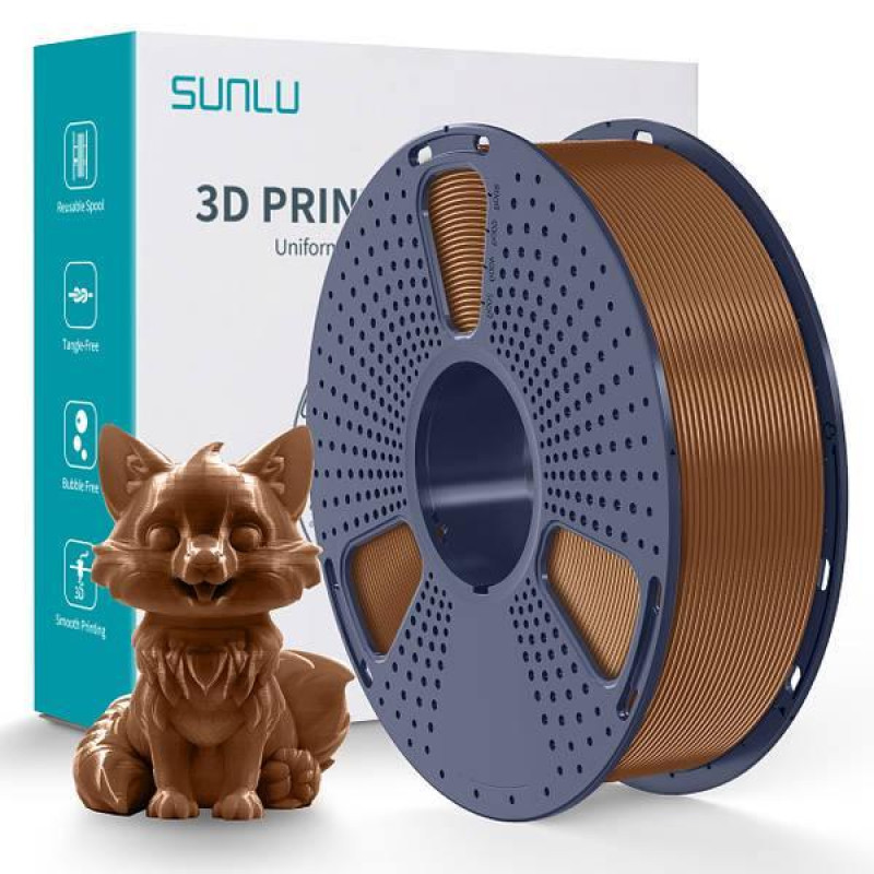 PETG-пластик Sunlu (Chocolate) філамент для 3D принтера 1.75 мм 1 кг