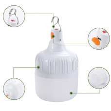 Аккумуляторная LED лампа для кемпинга  30W / Кемпинговый подвесной фонарь-светильник на крючке