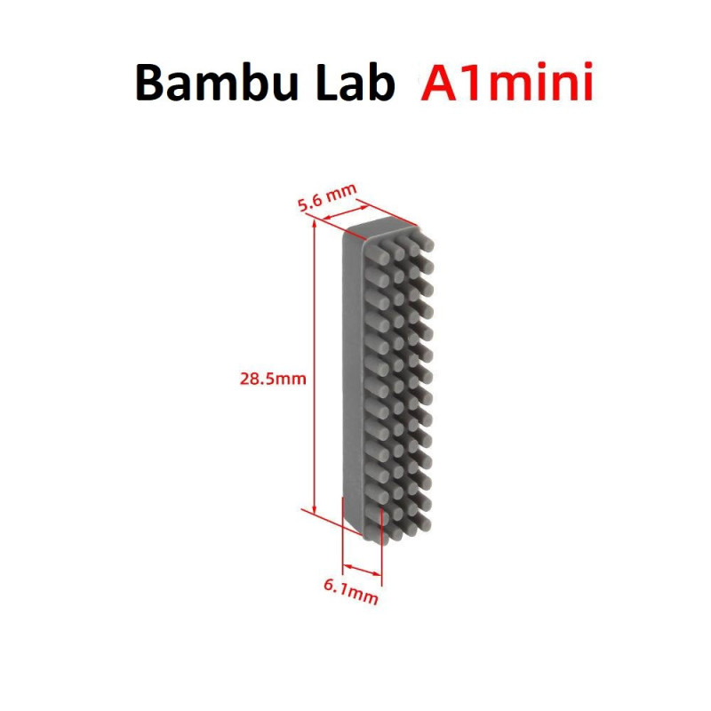 Силіконова щітка Bambu Lab для очищення сопла 3D-принтера Bambu Lab A1 Mini