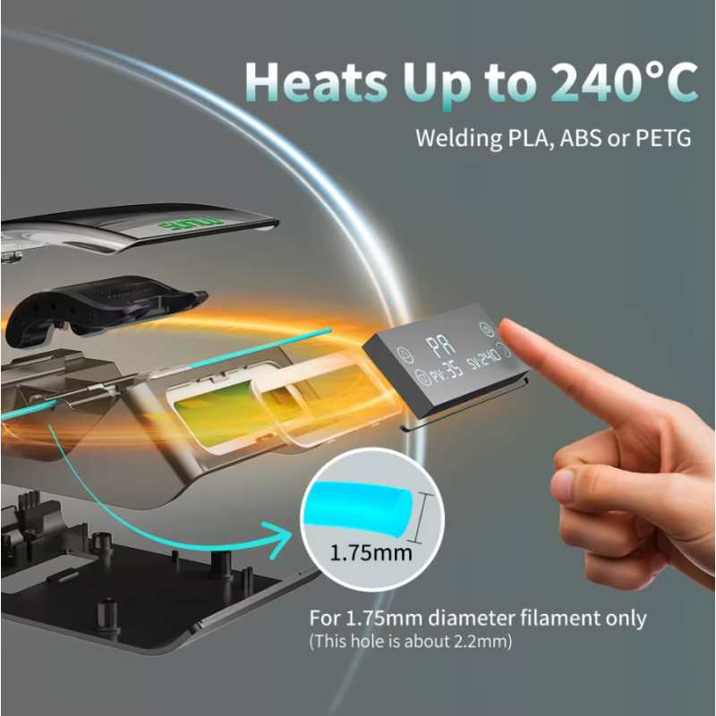 SUNLU Filament Connetor FC01 Filament Welder Spliser Connector для нитки 3D-принтера 1,75 мм PLA / ABS / PETG / PCL / PA / PC