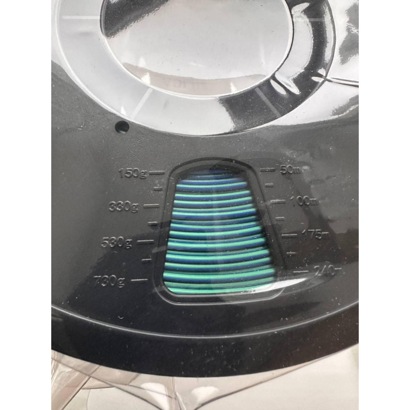 PLA Silk Filament (3х кольоровий) Silk Red Green Blue для 3D принтера, 1.75 мм.