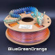 PLA Filament (3х кольоровий) Silk Magic Color для 3D принтера, 1.75 мм. BlueGreenOrange