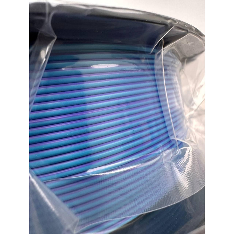 PLA Filament (3х кольоровий) Silk Magic Color для 3D принтера, 1.75 мм. BluePurpleYellow