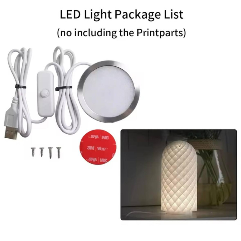 LED лампа DIY комплект для друку та збірки