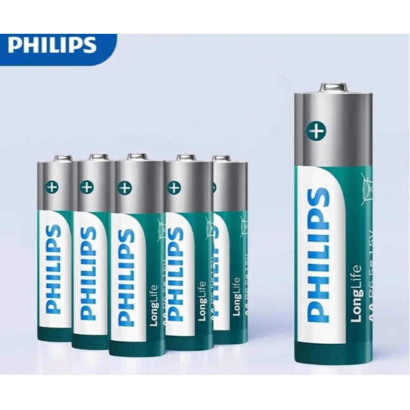 Батарейки PHILIPS AA LongLife (пальчикові)