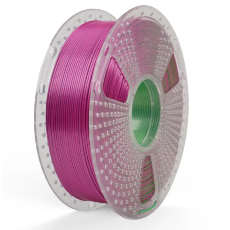 Пластик/філамент для 3D-друку SUNLU Silk PLA + Tri Color Blue Green Purple (1.75, 1kg)