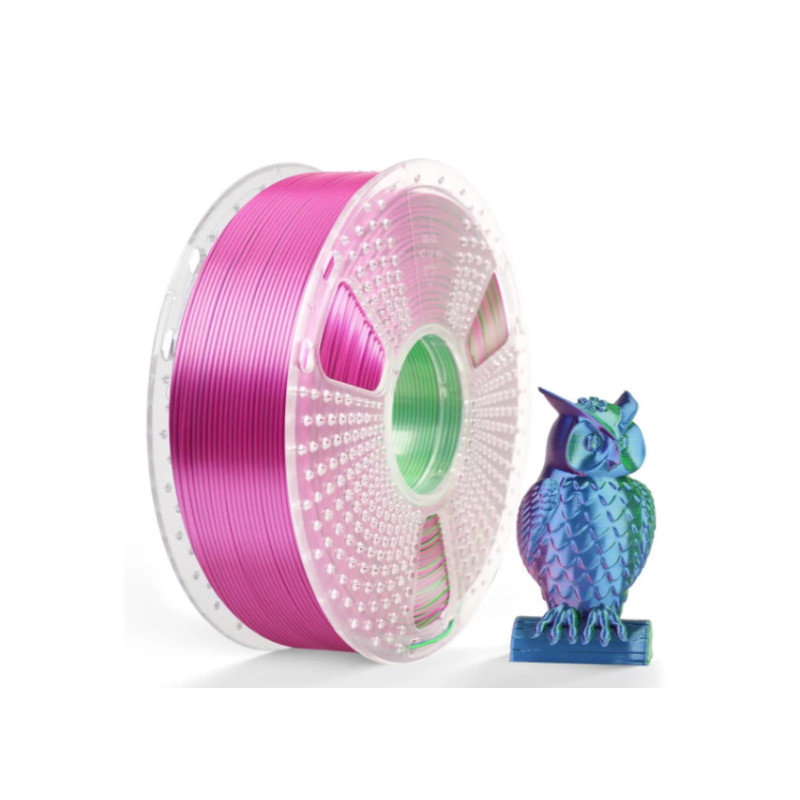 Пластик/філамент для 3D-друку SUNLU Silk PLA + Tri Color Blue Green Purple (1.75, 1kg)