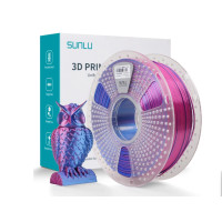 Пластик/філамент для 3D-друку SUNLU Silk PLA + Dual Color Red Blue (1.75, 1kg)