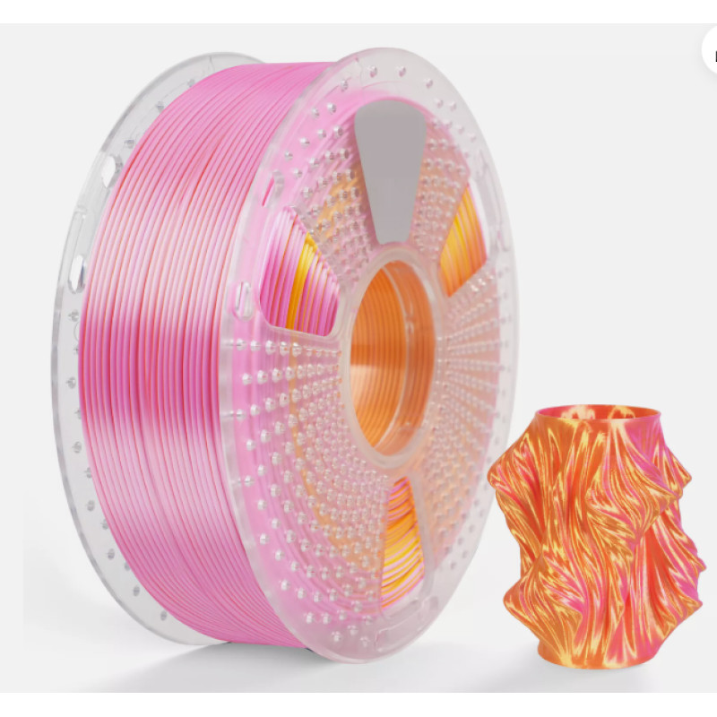 Пластик/філамент для 3D-друку SUNLU Silk PLA + Dual Color Pink Gold (1.75, 1kg)