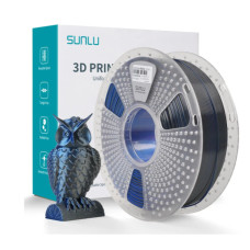 Пластик/філамент для 3D-друку SUNLU Silk PLA +  Dual Color Black Blue (1.75, 1kg)