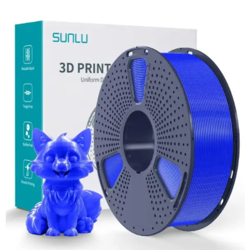 PETG-пластик Sunlu ( Blue) філамент для 3D принтера 1.75 мм 1 кг