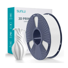 PLA-пластик White/Білий Sunlu для 3D-принтера 1.75 мм, 1kг