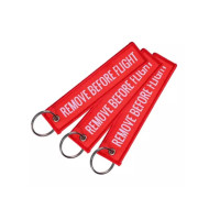 Брелок Sturm Mil-Tec Remove Before Flight Keychain Red  двосторонній принт