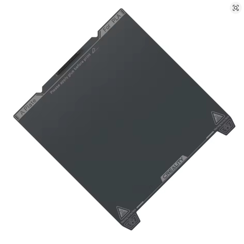 Гладка PEI-платформа Creality K1C 235×235 мм без магнітної основи,оригінал