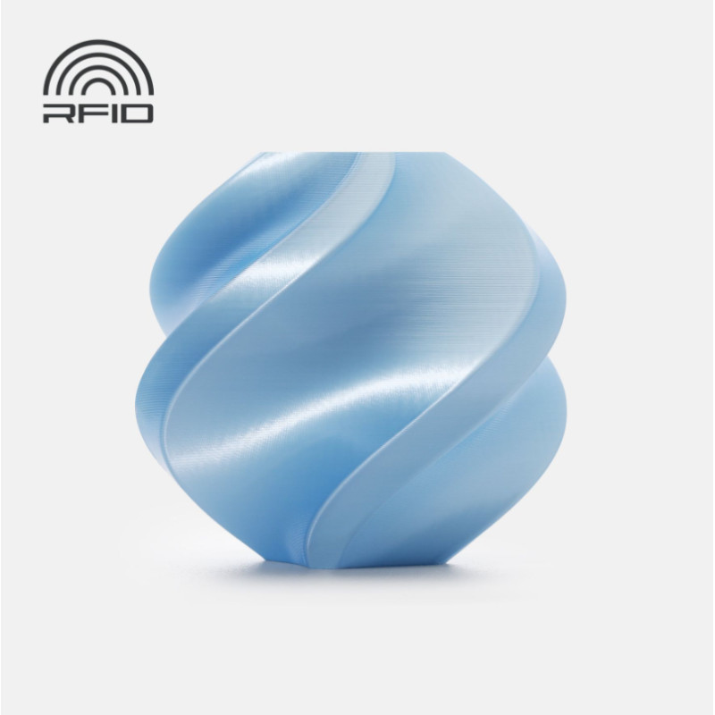 PLA Silk+ Baby Blue (13603) - Bambu Lab пластик для 3д друку на котушці