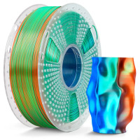 Пластик/філамент для 3D-друку SUNLU Silk PLA + Tri-Color Orange Blue Green (1.75, 1kg)
