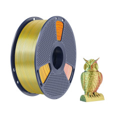 Пластик/філамент для 3D-друку SUNLU Silk PLA + Tri Color-Red Yellow Green (1.75, 1kg)