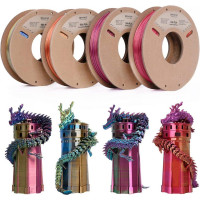Eryone PLA Silk набір триколірних пластиків (4 котушки по 250 г)