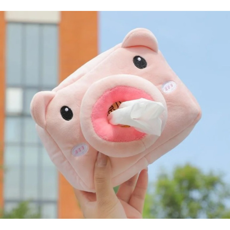 М'яка серветниця в машину "Pink Pig"