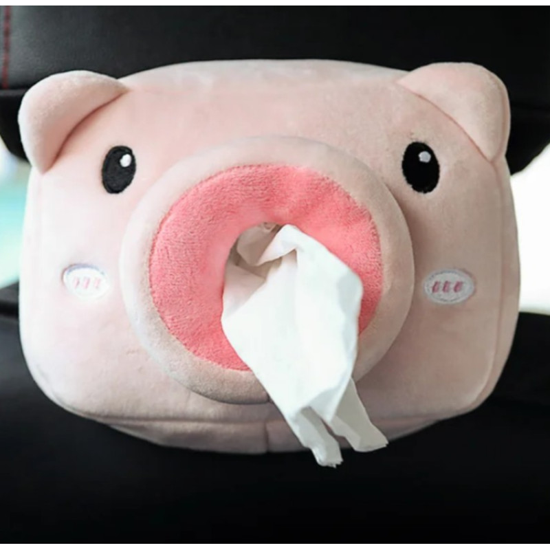 М'яка серветниця в машину "Pink Pig"