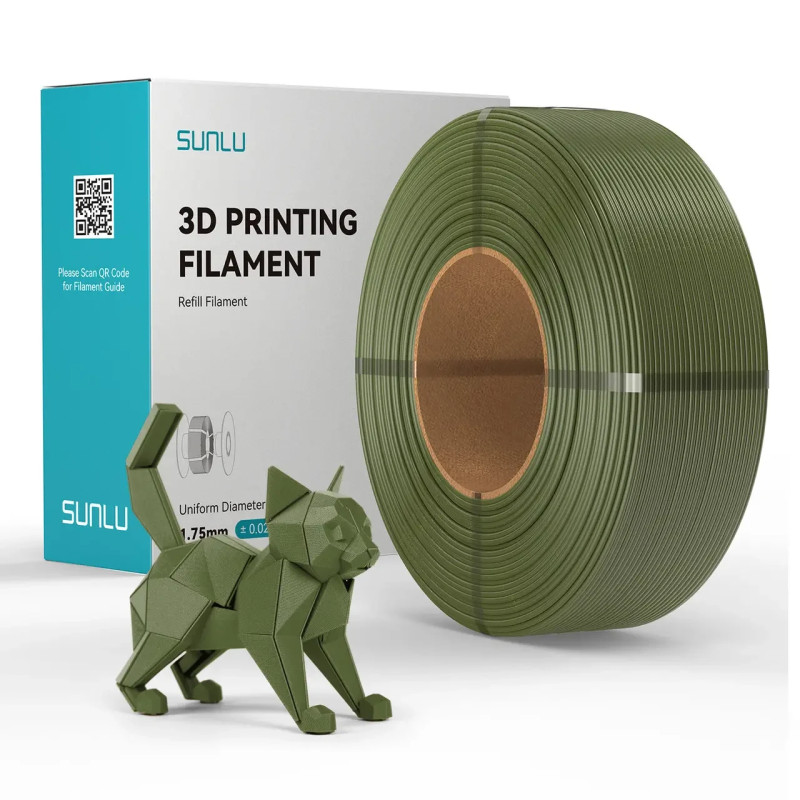 SUNLU REFILLS PETG Olive пластик для 3д друку 1кг