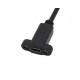 Подовжувальний кабель USB 2.0 Type-C кутовий тато-мама з вушками для кріплення 30 см