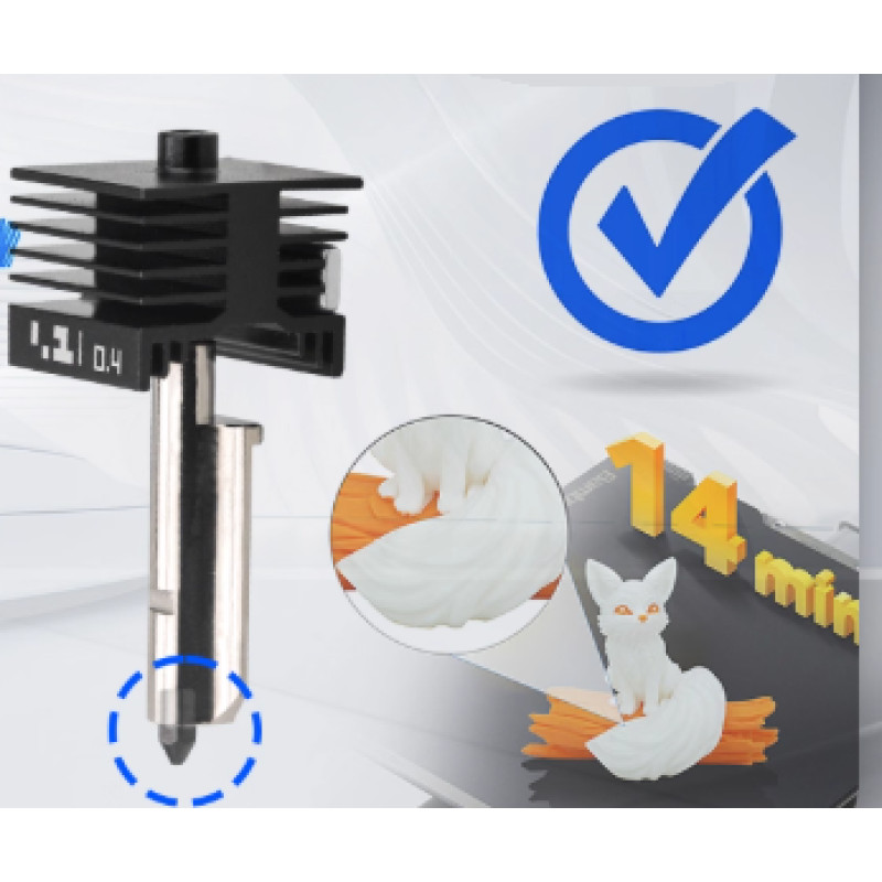 Bambu Lab P2S / H2 Series Хотенд в зборі зі змінним соплом 0.4 мм