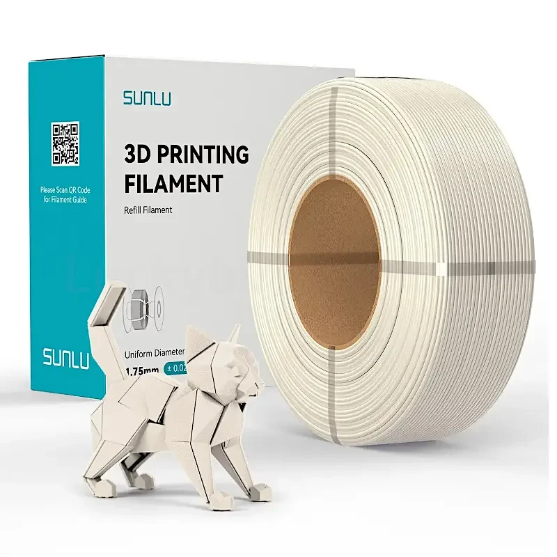 SUNLU REFILLS PETG Bone White/Біла кістка пластик для 3д печати 1кг