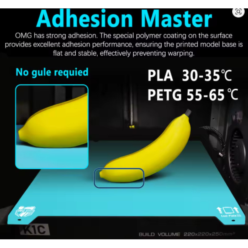 Холодна пластина JUUPINE OMG Glacier для Ender-3 S1 Pro / V3 SE / Ender-5 S1 / K1 / K1C