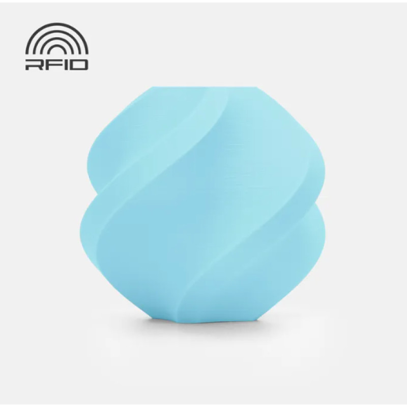 Пластик Bambu Lab PLA Matte Ice Blue для 3D принтера, 1.75 мм, Refill (без котушки)