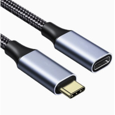 Подовжувач USB Type-C 1,5м (тато-мама) JWM, USB 3.1 Gen2 10Gbps, 4K 60Hz, 100W PD