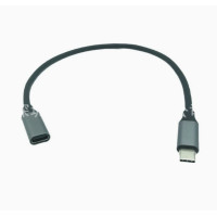 Надшвидкісний подовжувач USB Type-C 0,5м (тато-мама) JWM, USB 3.2 Gen2x2 20Gbps, 4K 60Hz Video, PD 100W.
