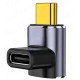 Кутовий перехідник адаптер OTG USB Type-C M/F (USB 4.0, 40Gbps, 100W, 8K)