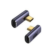 Кутовий адаптер USB4 Type-C мама/тато 90° (Thunderbolt 3, 40 Гбіт/с 100W 8K)